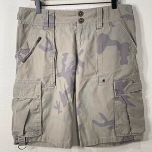 Y2K Hollister Women's Camo Cargo Utility Shorts Grunge Androgynous Size M 8